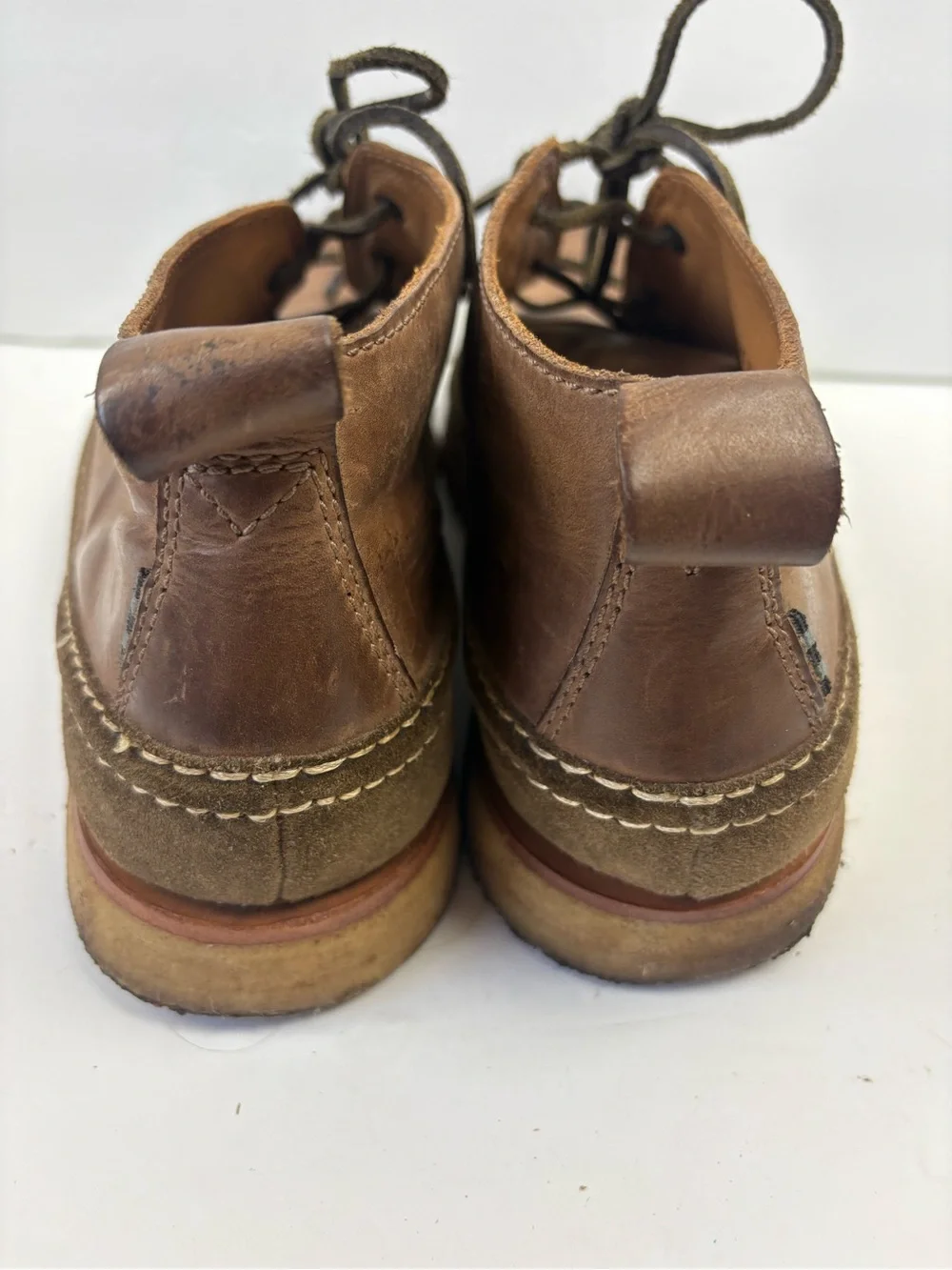 Cole Haan X Todd Snyder Olmstead Brown Suede/Leather Mens Moc Chukka Boot 10.5M